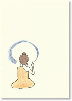 Buddha Calligraphing “Shunyata”