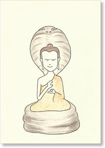 Buddha with Cobra