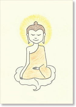 Buddha Seated on Bodhi Leaf